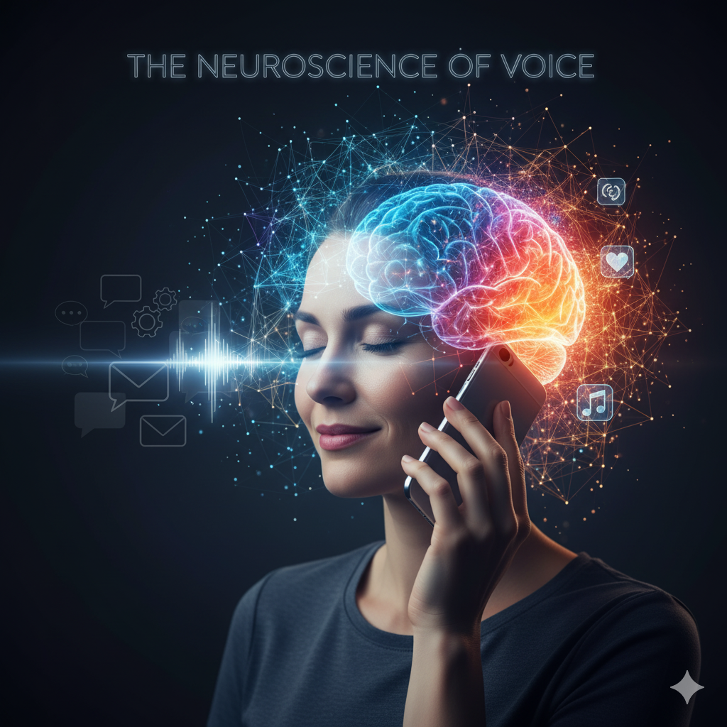 The Neuroscience of Voice: Why Ringless Voicemail Triggers Emotional Responses Text Can’t